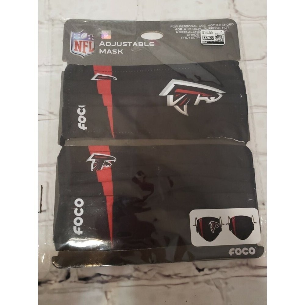 FOCO NFL unisex-adult On-field Sideline Face Cover Black Set of 2